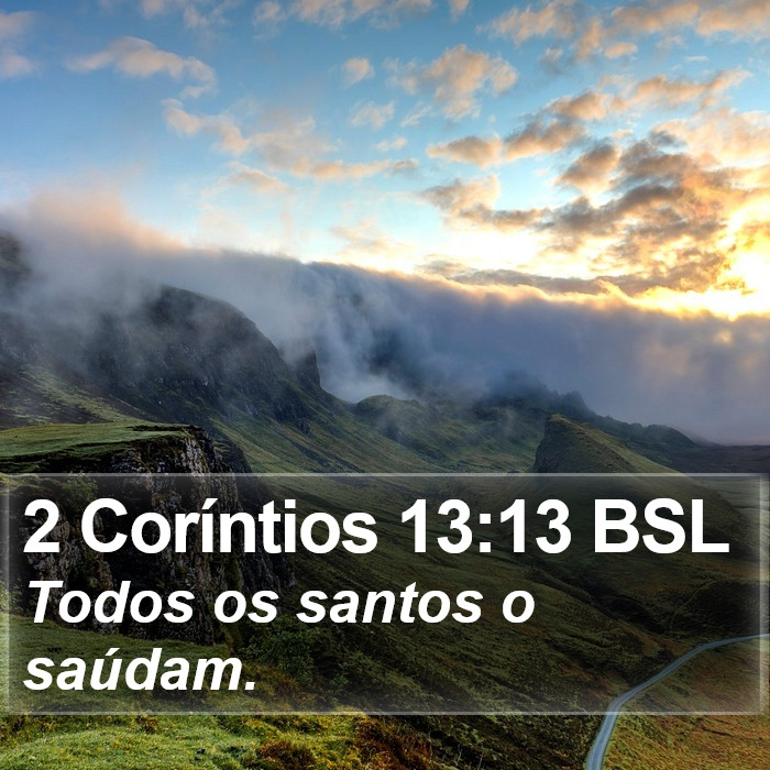 2 Coríntios 13:13 BSL Bible Study