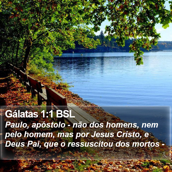 Gálatas 1:1 BSL Bible Study