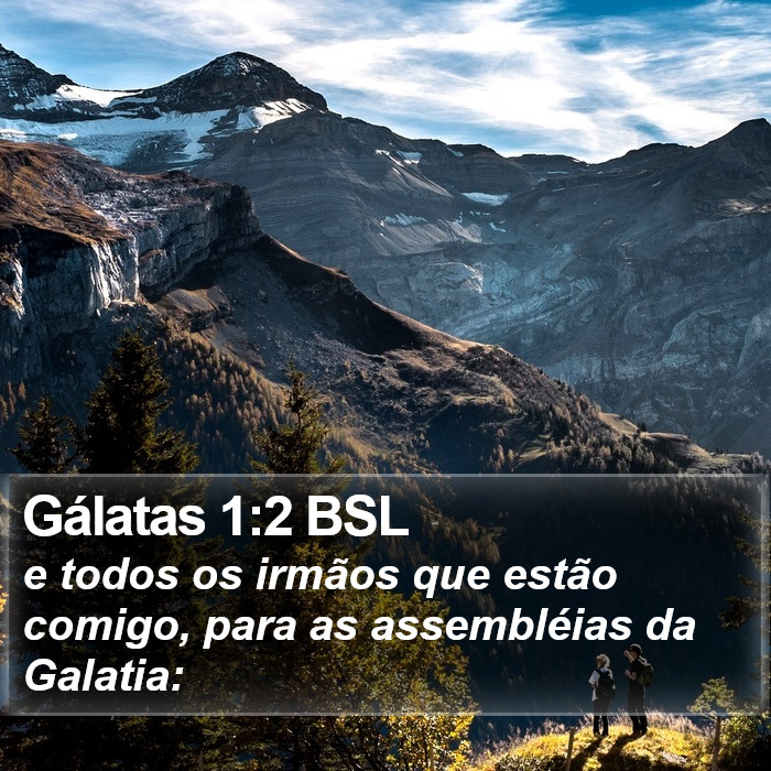 Gálatas 1:2 BSL Bible Study