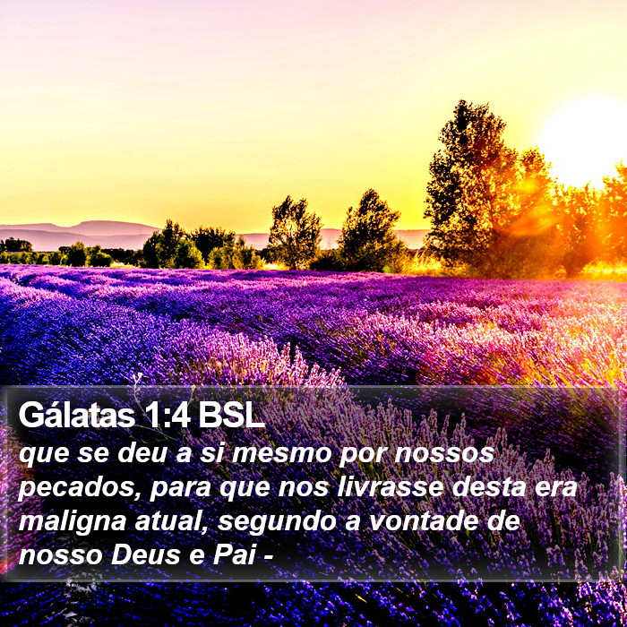 Gálatas 1:4 BSL Bible Study