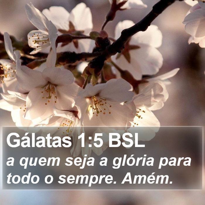 Gálatas 1:5 BSL Bible Study