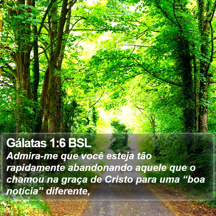 Gálatas 1:6 BSL Bible Study