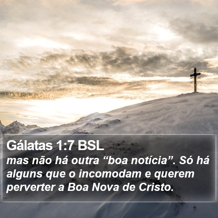 Gálatas 1:7 BSL Bible Study