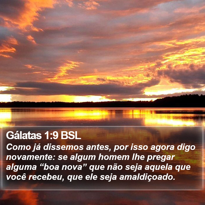 Gálatas 1:9 BSL Bible Study