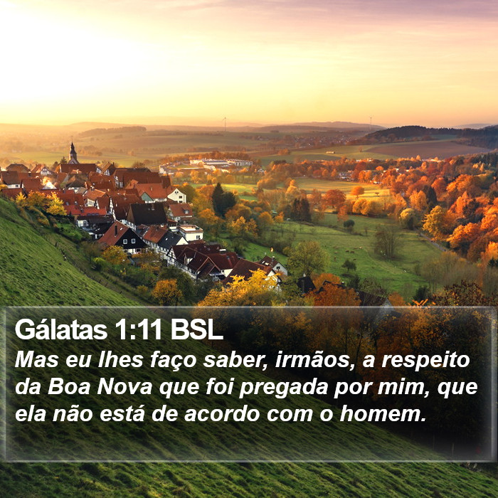 Gálatas 1:11 BSL Bible Study