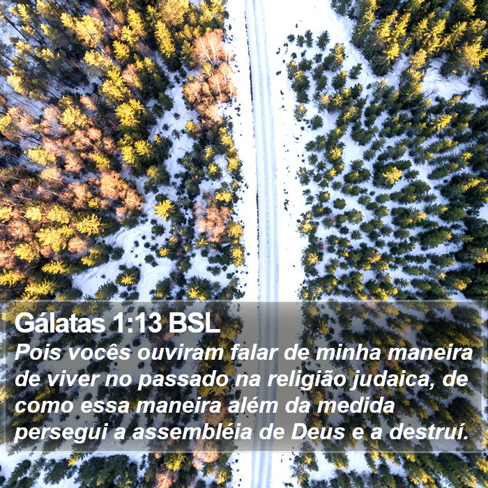 Gálatas 1:13 BSL Bible Study