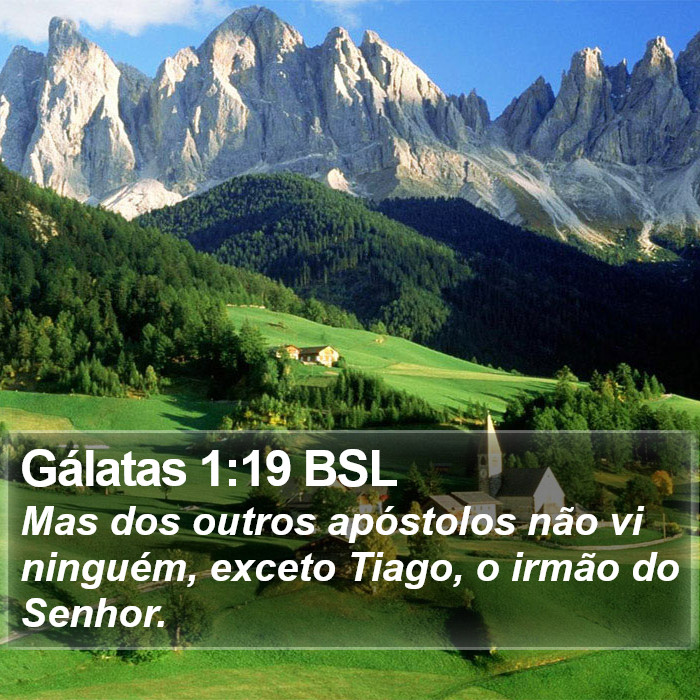 Gálatas 1:19 BSL Bible Study