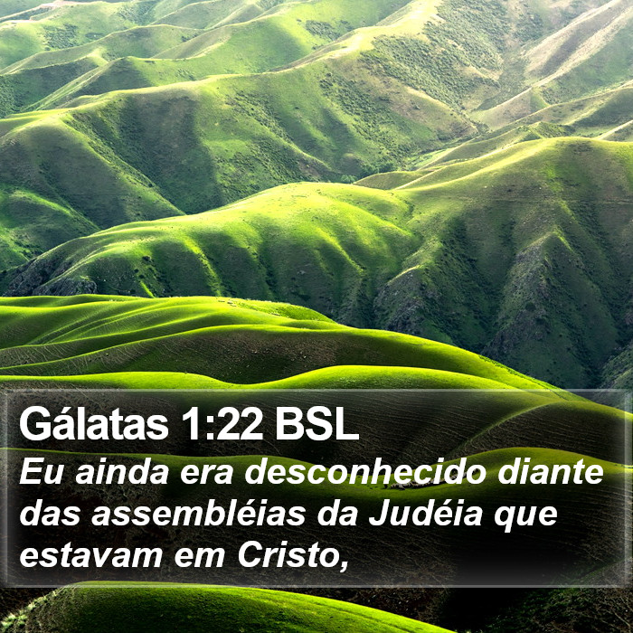 Gálatas 1:22 BSL Bible Study