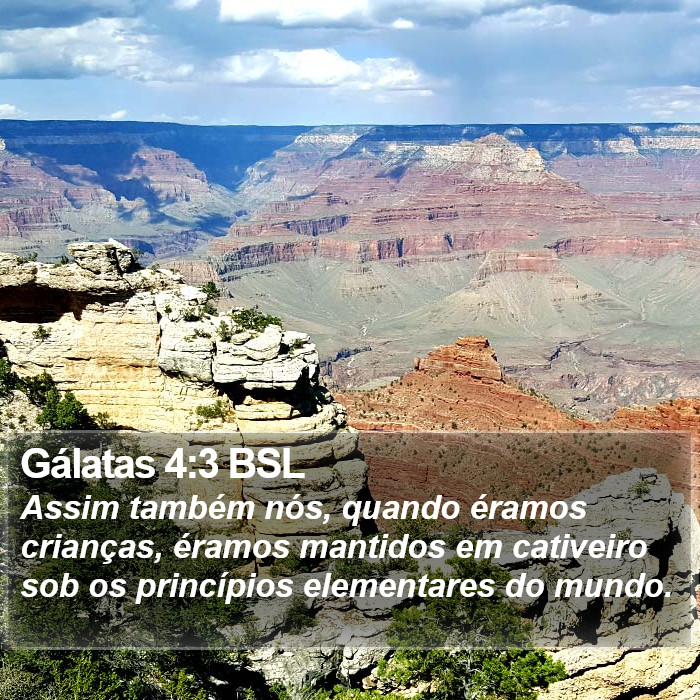 Gálatas 4:3 BSL Bible Study