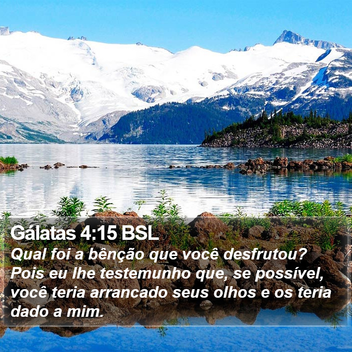 Gálatas 4:15 BSL Bible Study