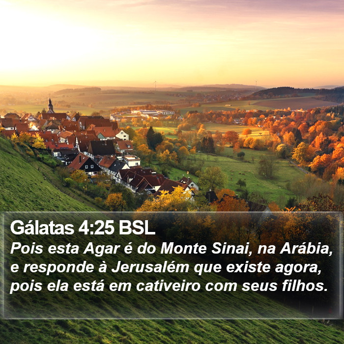 Gálatas 4:25 BSL Bible Study