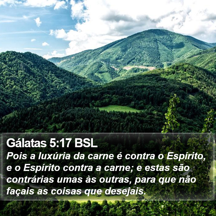Gálatas 5:17 BSL Bible Study