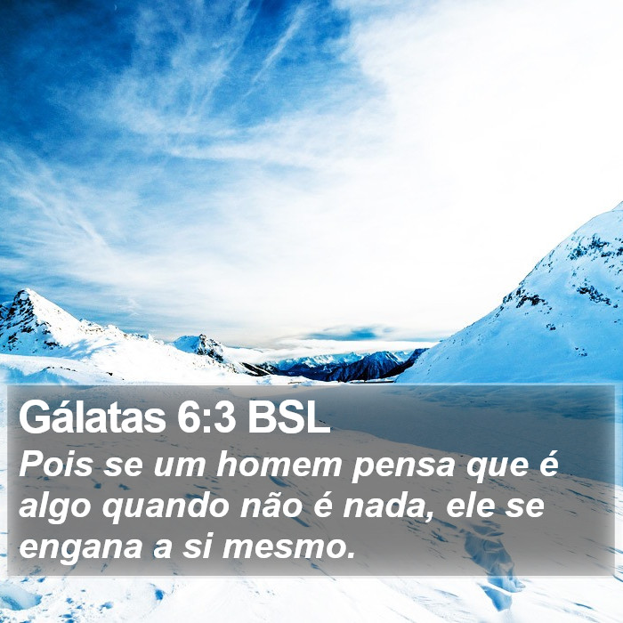 Gálatas 6:3 BSL Bible Study