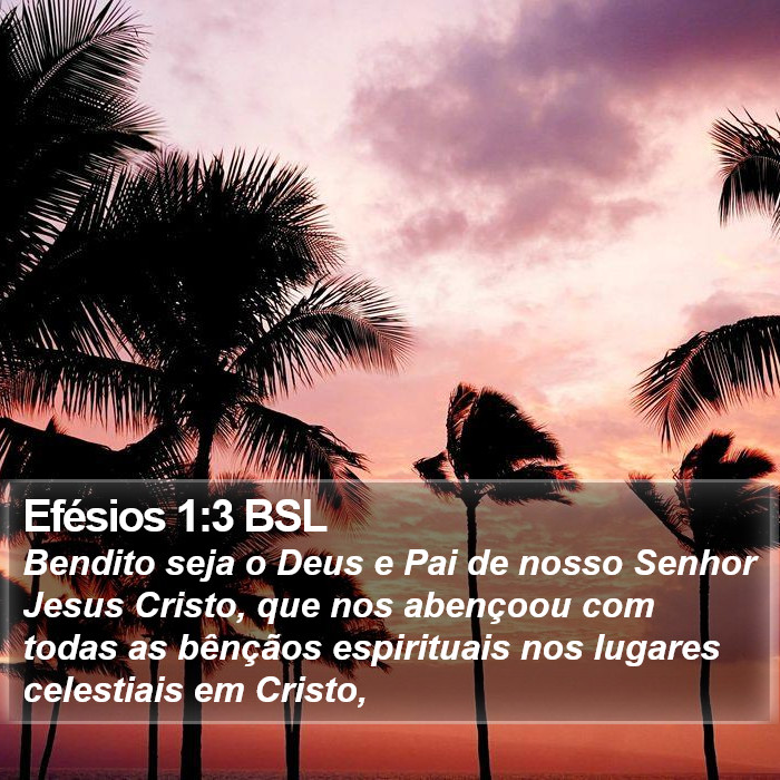 Efésios 1:3 BSL Bible Study