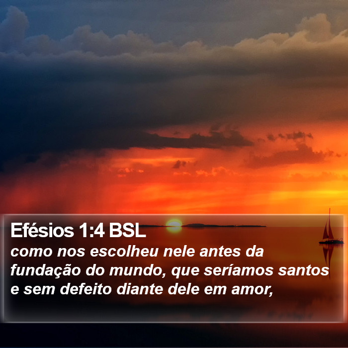 Efésios 1:4 BSL Bible Study