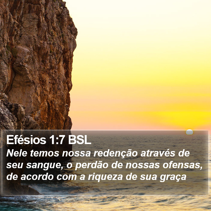 Efésios 1:7 BSL Bible Study