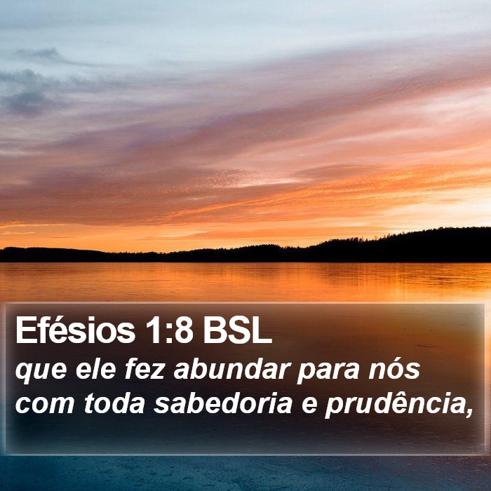 Efésios 1:8 BSL Bible Study