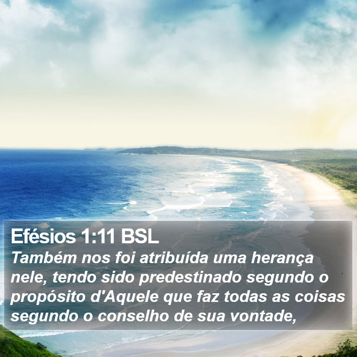 Efésios 1:11 BSL Bible Study