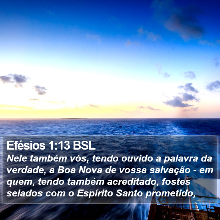 Efésios 1:13 BSL Bible Study