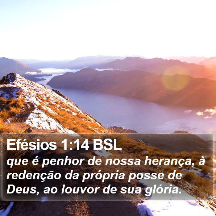 Efésios 1:14 BSL Bible Study