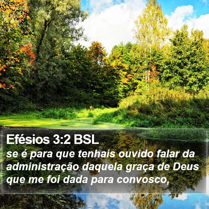 Efésios 3:2 BSL Bible Study