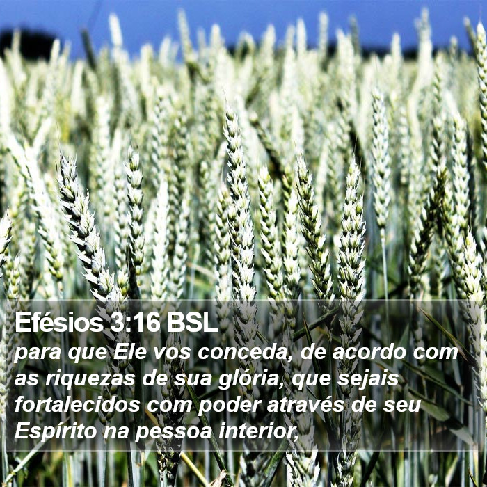 Efésios 3:16 BSL Bible Study