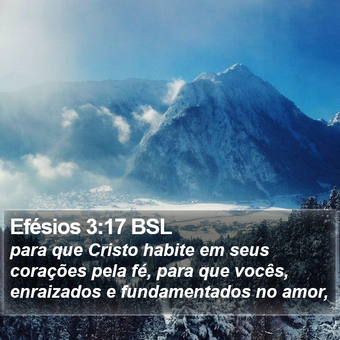 Efésios 3:17 BSL Bible Study