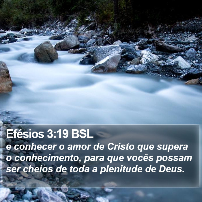 Efésios 3:19 BSL Bible Study