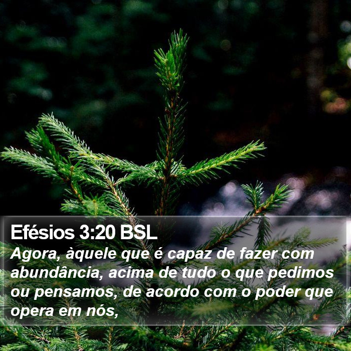 Efésios 3:20 BSL Bible Study