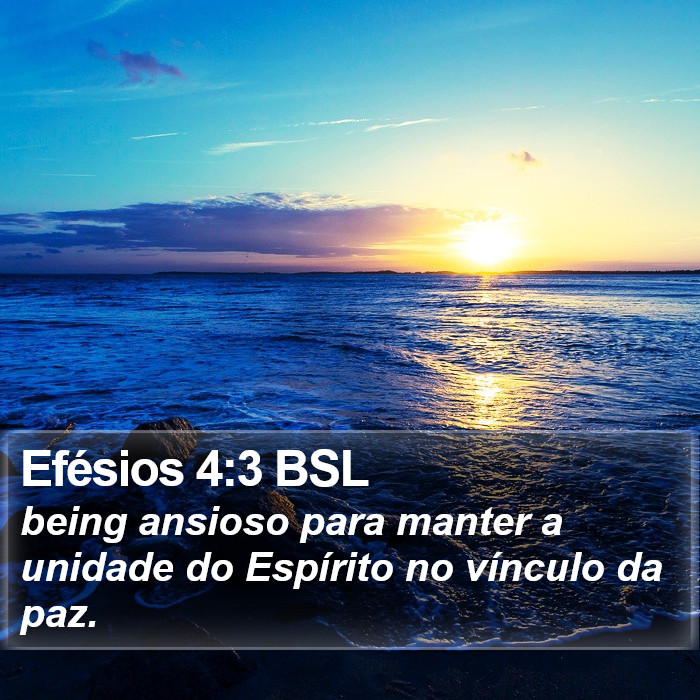 Efésios 4:3 BSL Bible Study