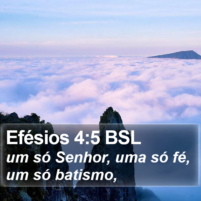 Efésios 4:5 BSL Bible Study