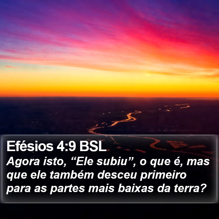 Efésios 4:9 BSL Bible Study