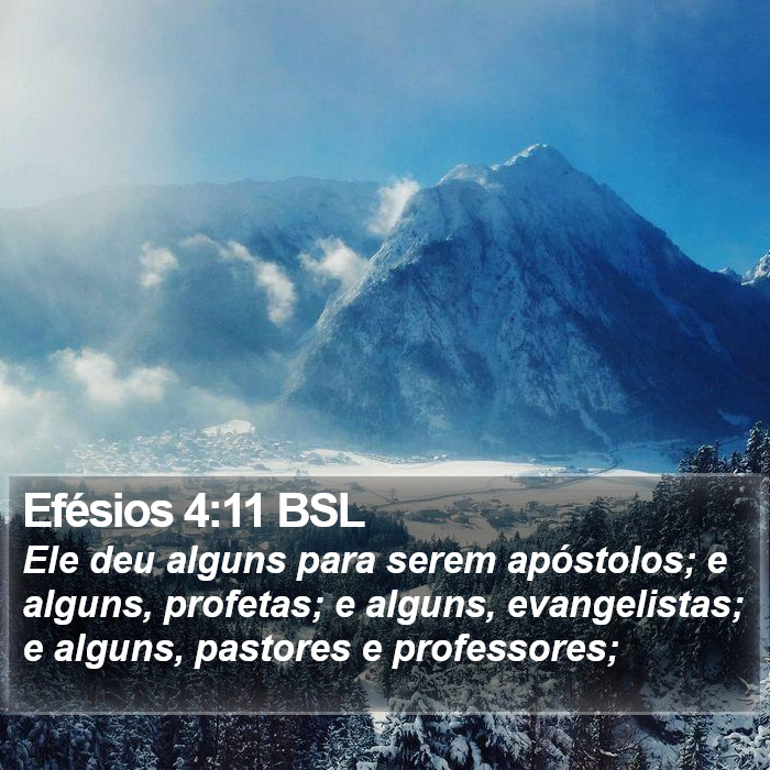 Efésios 4:11 BSL Bible Study