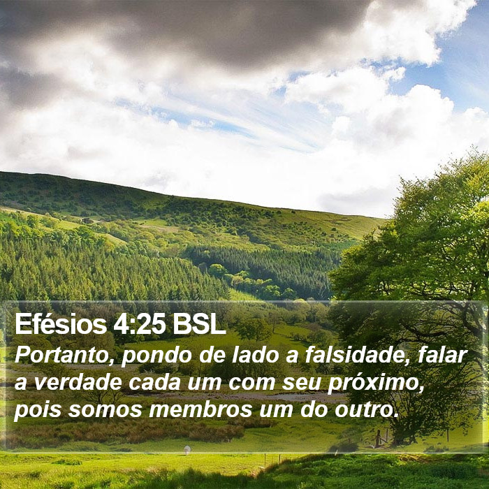 Efésios 4:25 BSL Bible Study