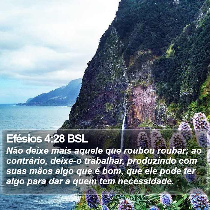 Efésios 4:28 BSL Bible Study