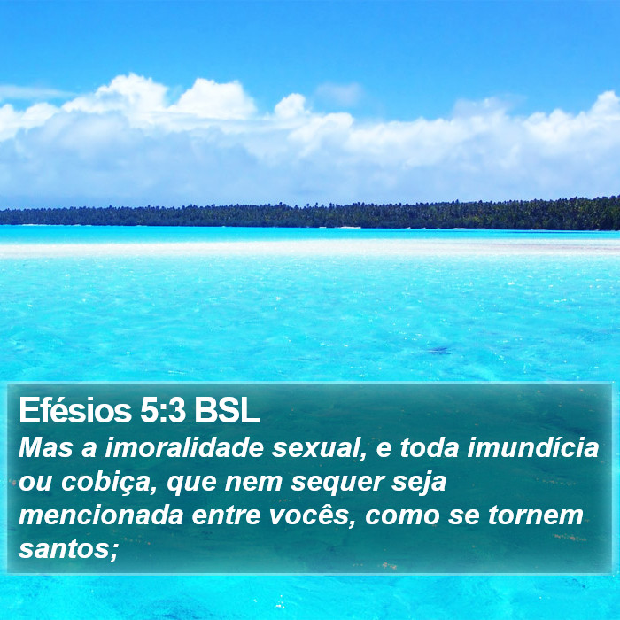 Efésios 5:3 BSL Bible Study