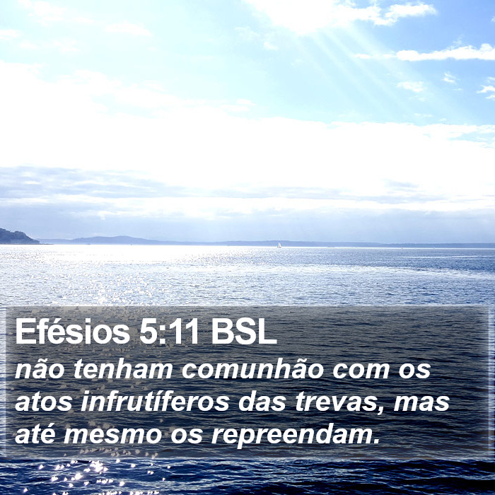 Efésios 5:11 BSL Bible Study