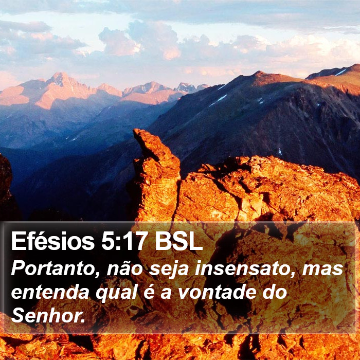 Efésios 5:17 BSL Bible Study