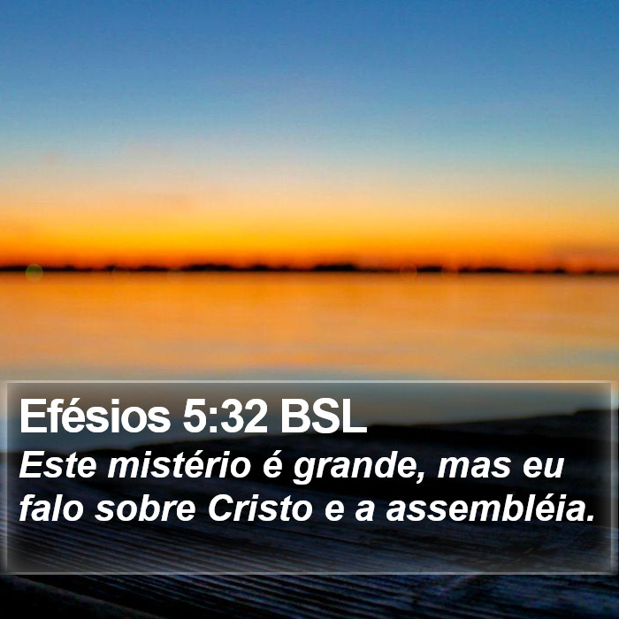 Efésios 5:32 BSL Bible Study