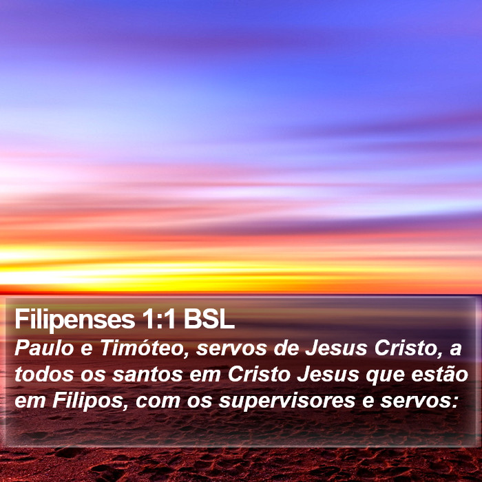 Filipenses 1:1 BSL Bible Study