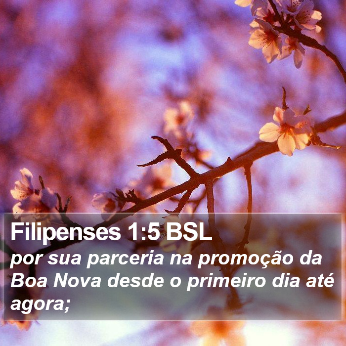 Filipenses 1:5 BSL Bible Study