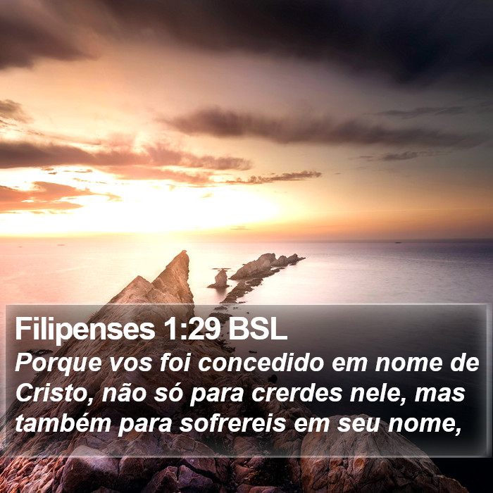 Filipenses 1:29 BSL Bible Study