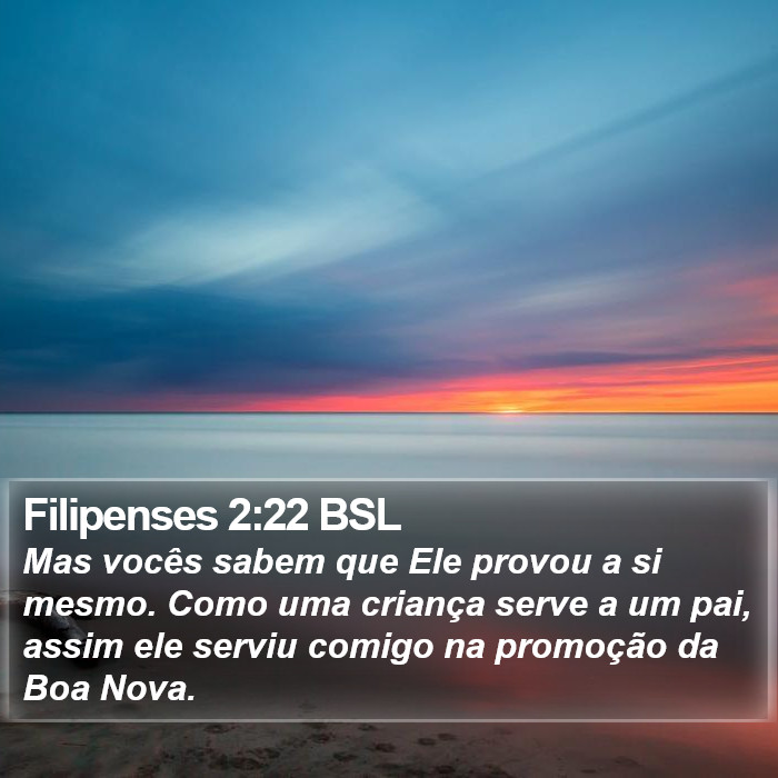Filipenses 2:22 BSL Bible Study