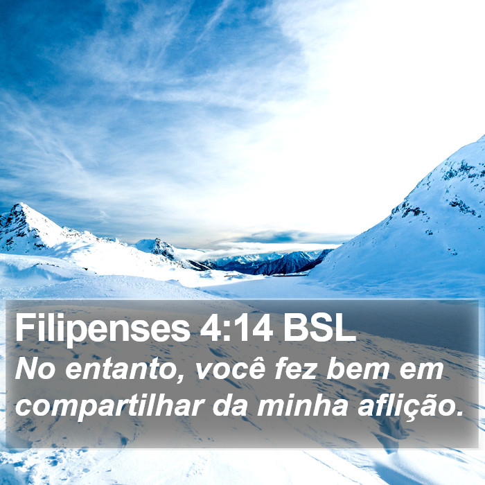 Filipenses 4:14 BSL Bible Study