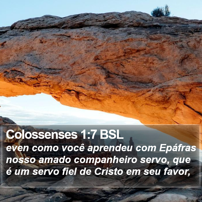 Colossenses 1:7 BSL Bible Study