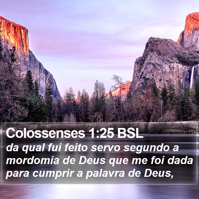 Colossenses 1:25 BSL Bible Study