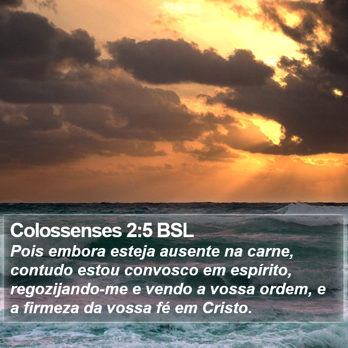 Colossenses 2:5 BSL Bible Study