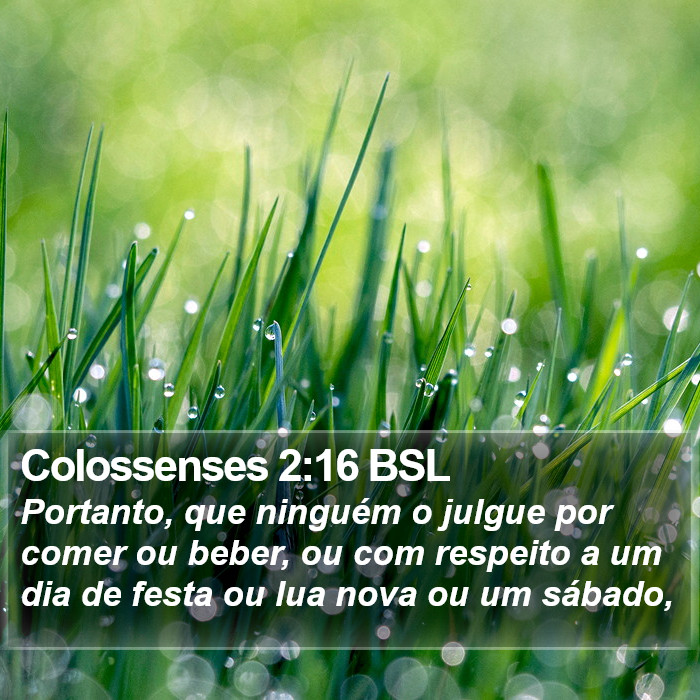 Colossenses 2:16 BSL Bible Study