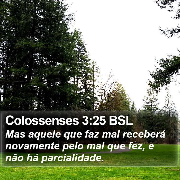Colossenses 3:25 BSL Bible Study