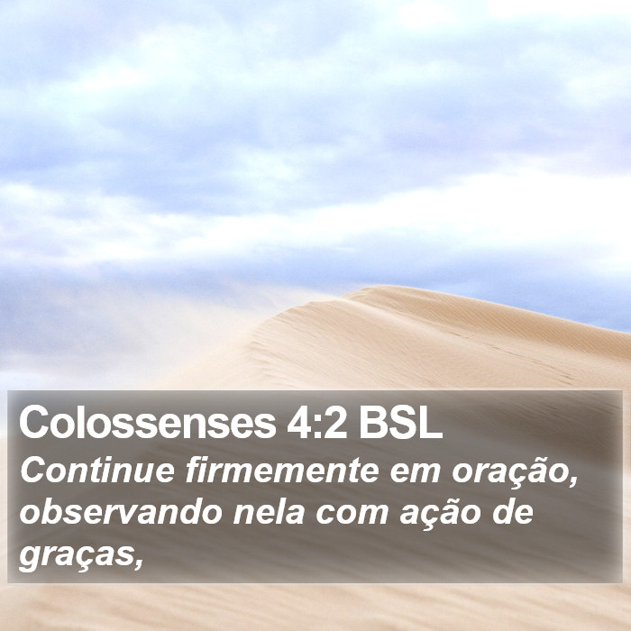 Colossenses 4:2 BSL Bible Study